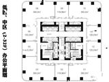 CFC长富中心_低区、中区（2-32F）办公平面图 建面0平米