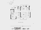 蓝光铂汇公馆_3室2厅2卫 建面128平米