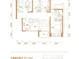 兆邦基碧湖春天_3室2厅2卫 建面113平米