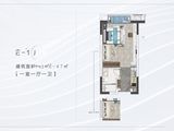 荣寓_1室1厅1卫 建面46平米