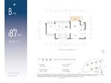 中海观园_3室2厅2卫 建面87平米