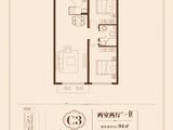 汇智悦景湾_2室2厅1卫 建面94平米