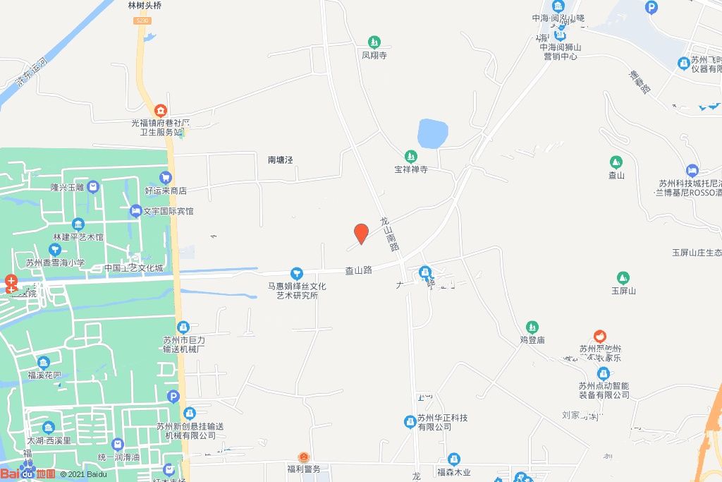 度假区科技产业园塔北路南侧、龙山南路西侧