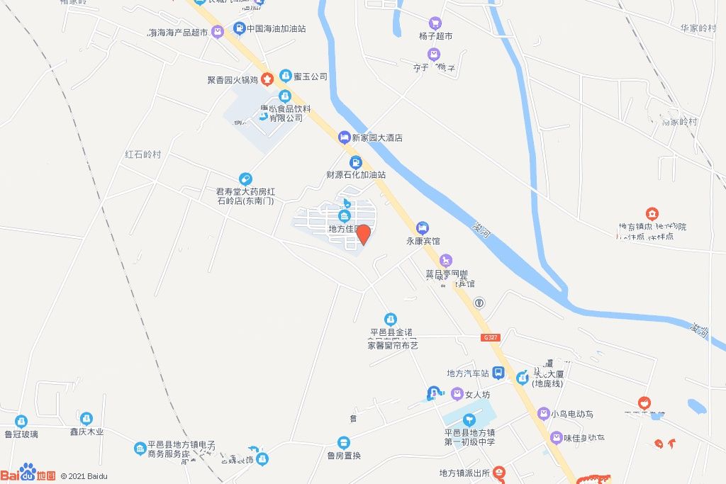 平邑县地方镇，北至地方佳园。