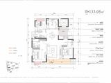 德信锦绣观邸_3室2厅2卫 建面133平米