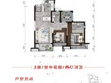 保利麓湖_2室2厅2卫 建面97平米