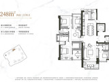 龙华金茂府_4室3厅4卫 建面248平米